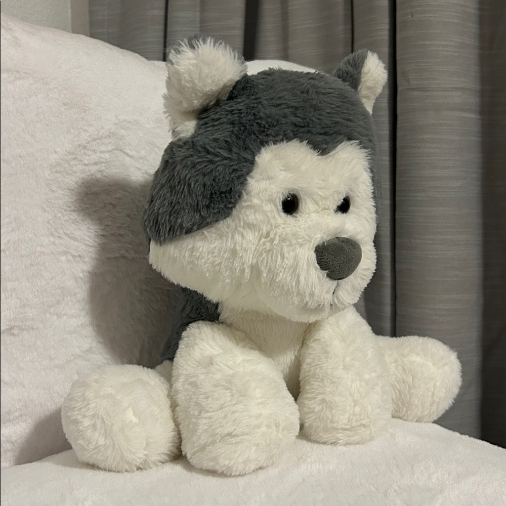 Spark Create Imagine Husky Wolf 12" Plush Stuffed Animal Dog Soft Grey & White